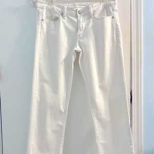 Woman’s BCBGMAXAZARIA white denim jeans size 30.
